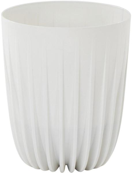 SIENA GARDEN Pflanzgefäß PALMA weiß 19 cm Kunststoff, 19 x 19 x 22,6 cm