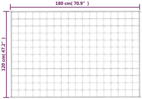 vidaXL Gewichtsdecke Stoff, 1 x Gewichtsdecke, Helle Cremefarbe, 120x180 cm, 100 % gebürstete Polyester-Mikrofaser, 5 kg Bild 7