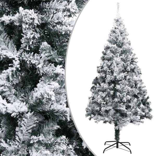 vidaXL Künstlicher Weihnachtsbaum Beschneit Grün 400 cm PVC 328479