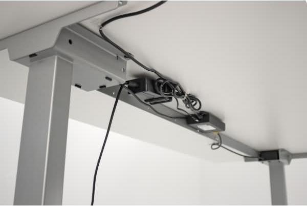 Kerkmann Steh-/Sitztisch Move 2 elektrisch Fuß silber 100x60x63-127cm Bild 2