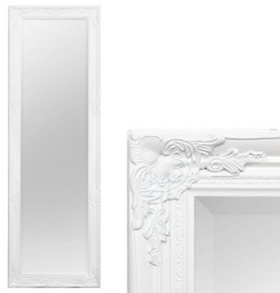 LebensWohnArt Wandspiegel Spiegel HOUSE barock Antik-Weiß ca. 170x55 cm Bild 5