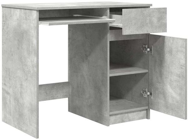 vidaXL Schreibtisch Betongrau 86x49x76 cm Holzwerkstoff 861826 Bild 5