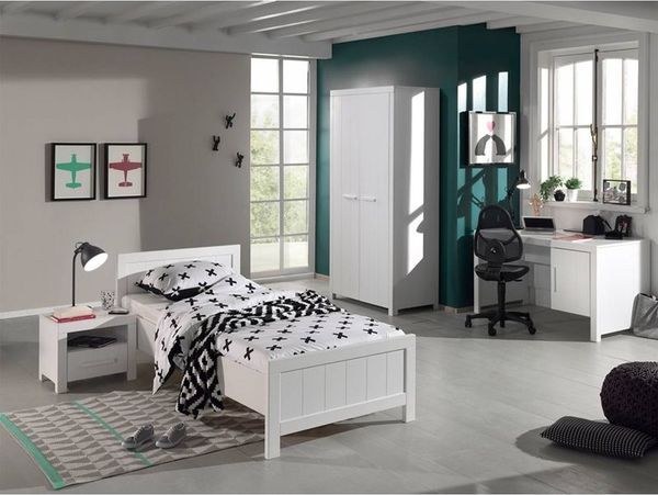 Jugendzimmer Set Karalynn 6 Jugendzimmer komplett MDF Weiß