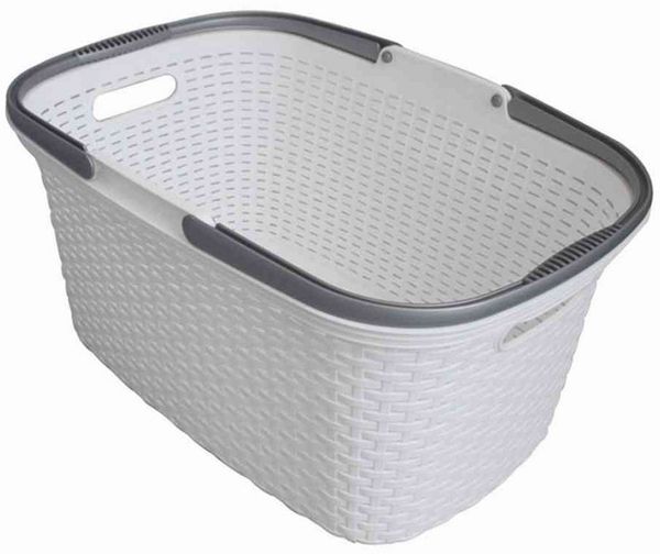 Rival R37600 Wäschekorb Rattan-Design, 32 Liter, 56 x 37 x 28 cm (Farbe zufällig, 1 Stück) Bild 3