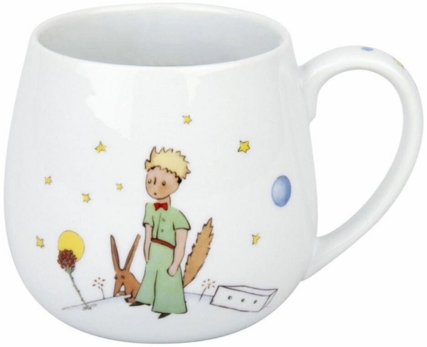 KÖNITZ 1111432362 Kuschelbecher 420 ml LE PETIT PRINCE - Secret (Französisch), Porzellan