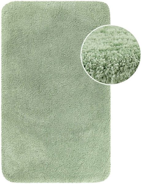 Homie Living Badematte Porto Azzurro, Höhe 30 mm, rutschhemmend beschichtet, fußbodenheizungsgeeignet, schnell trocknend, Polyester, rechteckig, Badteppich, uni, rechteckig & rund, waschbar, Badezimmerteppich