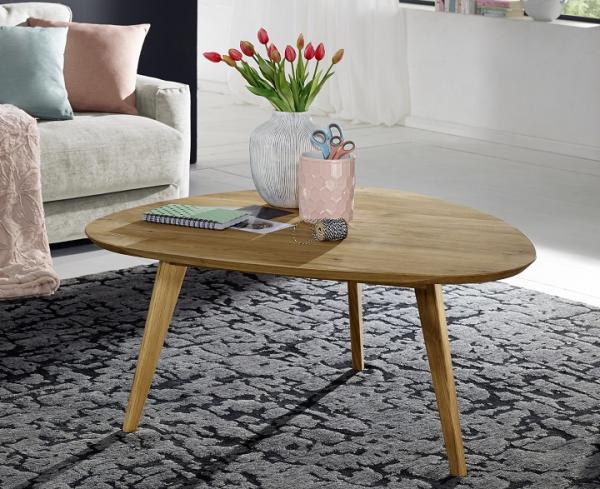 Couchtisch 'Bern' 95x104cm Wildeiche massiv geölt