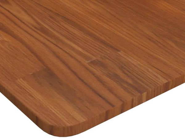 vidaXL Tischplatte Quadratisch Dunkelbraun 50x50x1,5cm Eiche Behandelt 343015 Bild 3