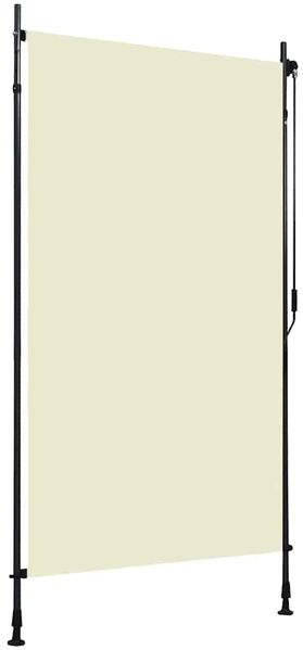 Außenrollo, Senkrechtmarkise 120 x 270 cm Creme