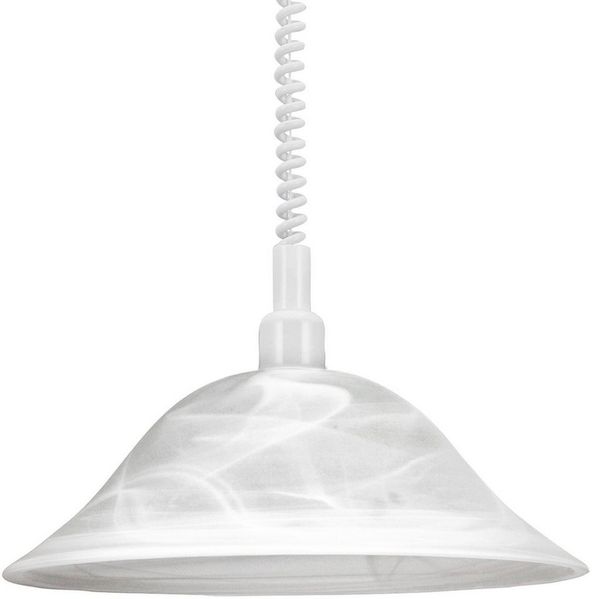 Eglo 3355 Hängeleuchte ALESSANDRA Glas alabaster weiß E27 max. 1X40W L:110cm B:38cm höhenverstellbar Bild 4