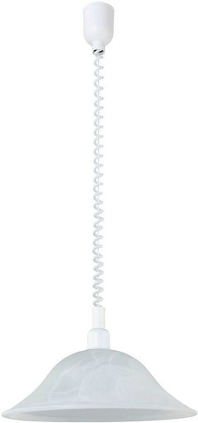 Eglo 3355 Hängeleuchte ALESSANDRA Glas alabaster weiß E27 max. 1X40W L:110cm B:38cm höhenverstellbar Bild 2