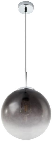 RGB LED Pendelleuchte, Glaskugel, Rauchglas, 25 cm, VARUS