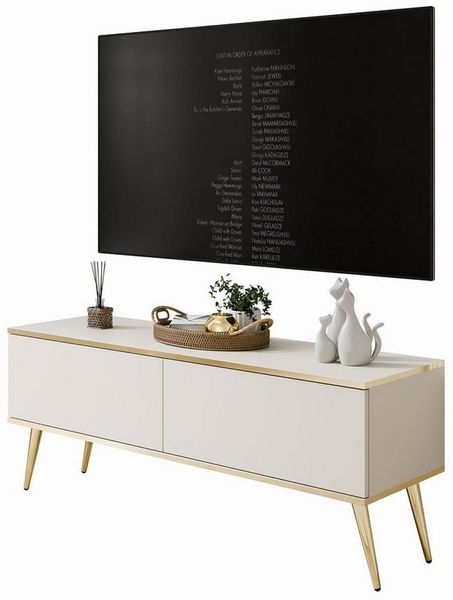 Lookway TV-Schrank OXFORD III 135 cm TV-Sideboard auf goldenen Füßen Breite: 175 cm