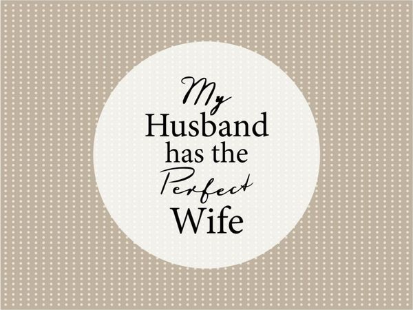 Matteo - Tischmatte ". Perfect Wife" Vinyl 866765 Platzmatte Platzset Tischset