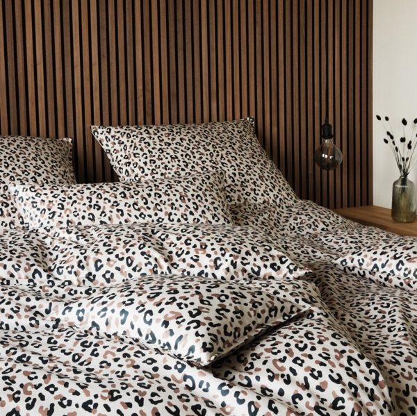 Elegante Bettwäsche Mako-Satin 'Leolook' 135x200 cm, Leo, Mako-Satin, Baumwolle