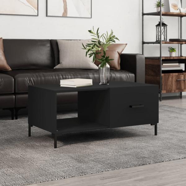 vidaXL Couchtisch Schwarz 90x50x40 cm Holzwerkstoff 829213