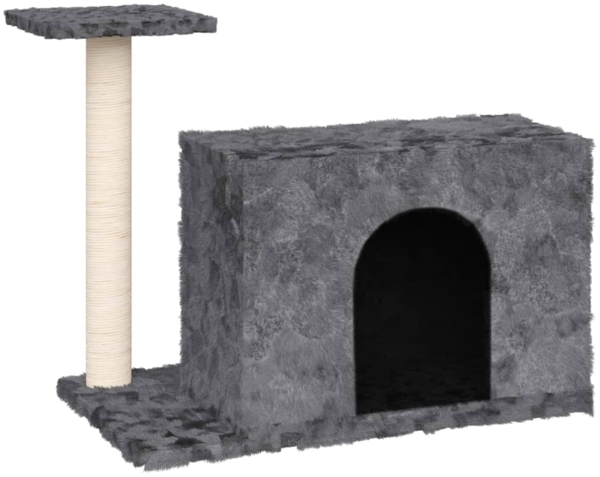 vidaXL Kratzbaum mit Sisal-Kratzsäule Dunkelgrau 51 cm 171587