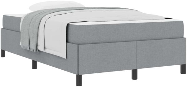 vidaXL Boxspringbett Hellgrau 120 x 190 cm Stoff 3398843 Bild 2