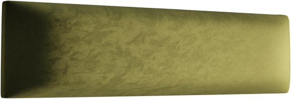 Muralo Samt Wandkissen Stoff Polsterpaneel Schlafzimmer Wohnzimmer Bett Wandpolster Bettkopfteil Lendekissen Modern Luxus Gepolstert Polster Paneel (Olivgrün, 90x15 cm)