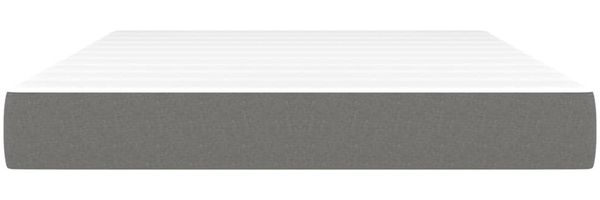 vidaXL Taschenfederkernmatratze Mittel Dunkelgrau 140x190x20 cm Stoff 347775 Bild 3