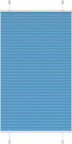 vidaXL Plissee Blau 70x100 cm Stoffbreite 69,4 cm Polyester 4015171