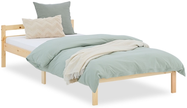 Holzbett inkl. Lattenrost 90x200 natur