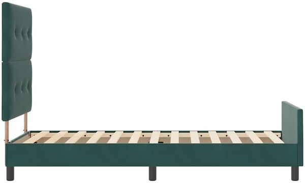 vidaXL Boxspringbett mit Kopfteil Dunkelgrün 90 x 200 cm Samt 3344918 Bild 8