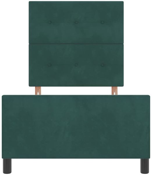 vidaXL Boxspringbett mit Kopfteil Dunkelgrün 90 x 200 cm Samt 3344918 Bild 7