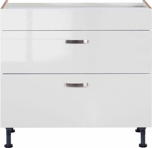 OPTIFIT Kochfeldumbauschrank Cara Breite 90 cm, mit Vollauszügen und Soft-Close-Funktion