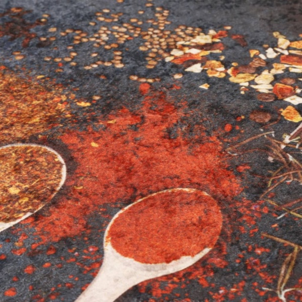 vidaXL Küchenteppich Mehrfarbig 60x180 cm Waschbar Rutschfest 136625 Bild 4