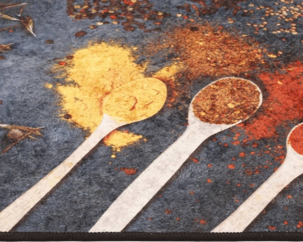 vidaXL Küchenteppich Mehrfarbig 60x180 cm Waschbar Rutschfest 136625 Bild 3