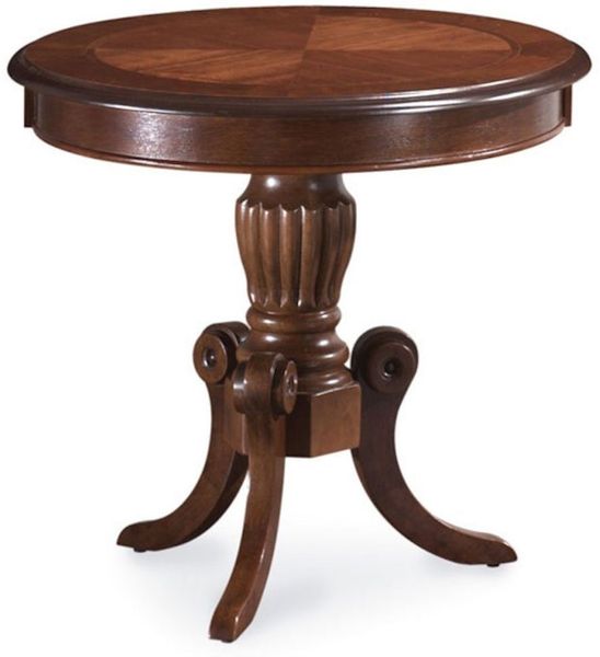 Couchtisch Nevada Wohnzimmertisch 60x60x55cm Nussbaum dunkel Jugendstil