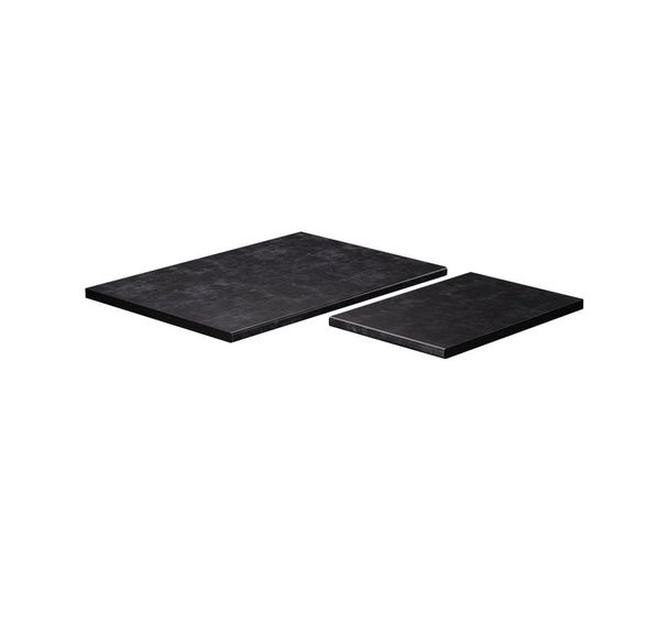 Küchenarbeitsplatte R-Line Anthrazit 114 cm (passend für 87x87 Eckschrank) Vicco