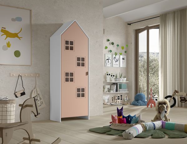 Schrank Casami Bruges 37 x 57,6 x 171,3 cm MDF Rosa
