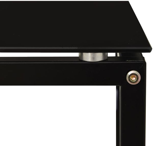 vidaXL Beistelltisch Schwarz 40x40x60 cm Hartglas 322784 Bild 6
