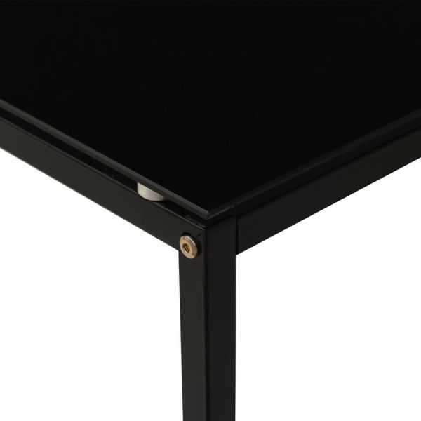vidaXL Beistelltisch Schwarz 40x40x60 cm Hartglas 322784 Bild 5