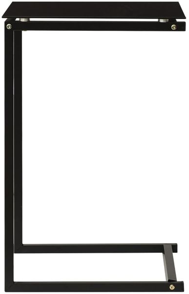vidaXL Beistelltisch Schwarz 40x40x60 cm Hartglas 322784 Bild 3