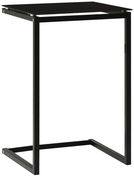 vidaXL Beistelltisch Schwarz 40x40x60 cm Hartglas 322784 Bild 4