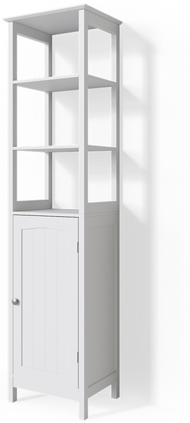Badschrank Bianco Weiß 40 x 160 cm Vicco