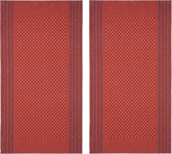 WestCraft Geschirrtuch Grubentuch Grubentücher Küchentuch Halbleinen - 50x100 cm - kariert, (2-tlg), DAS ORIGINAL! waschbar bis 95 Grad Geschirrtuch aus Leinen & Baumwolle