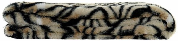 Decke DKD Home Decor Wilde 130 x 170 x 2 cm Schwarz Gelb Kolonial