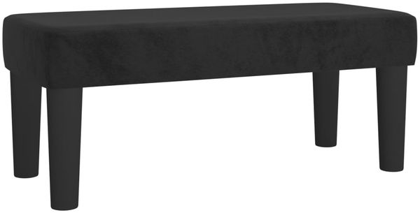 vidaXL Boxspringbett mit Matratze Schwarz 80x200 cm Samt 3138051 Bild 7