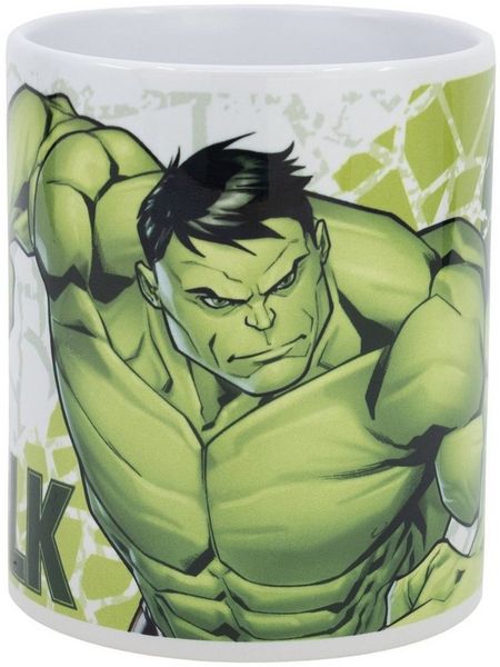 MARVEL Tasse Marvel Avengers HULK Kaffeetasse Teetasse Geschenkidee 330 ml, Keramik