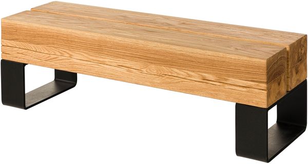 Bank Eiche 100x31x32 natur geölt LOUNGE COLLECTION #07 Bild 9