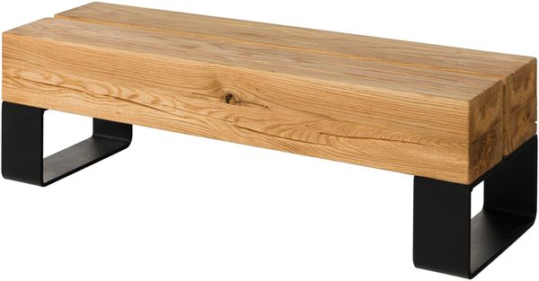Bank Eiche 100x31x32 natur geölt LOUNGE COLLECTION #07
