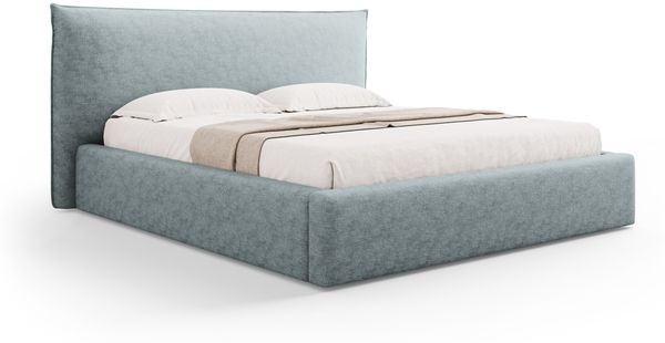 Micadoni Bett Kaelle Chenille Hellblau 140x200