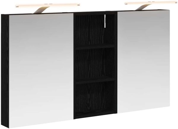 vidaXL Badezimmerschrank-Set 3 pcs 110 x 10,5 x 60,5 cm Holzwerkstoff 3403721 Bild 2