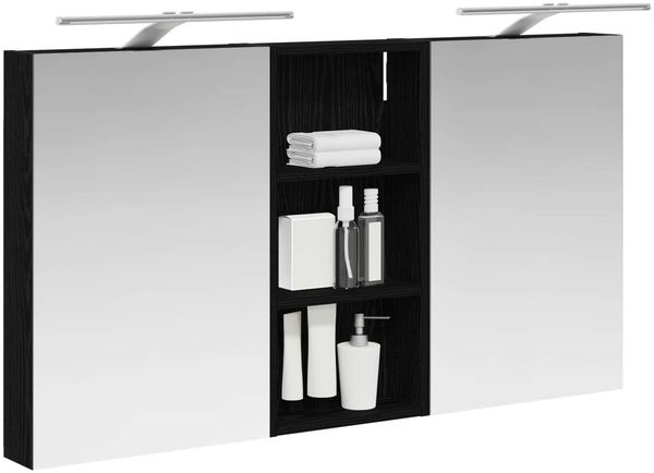 vidaXL Badezimmerschrank-Set 3 pcs 110 x 10,5 x 60,5 cm Holzwerkstoff 3403721 Bild 3
