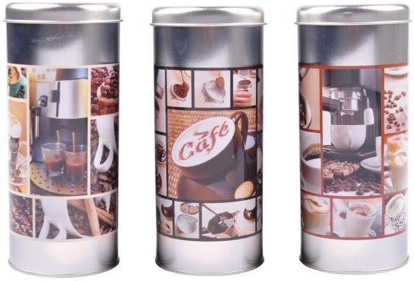 Kaffeepaddose Vorratsdose Kaffeepads Kaffeespender Paddose Kaffeebox Metalldose