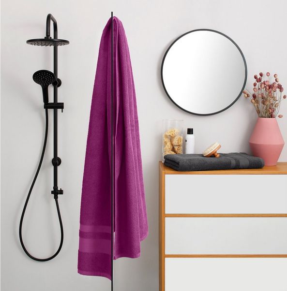 OTTO home Saunatuch Vanessa, 2 Saunatücher, 80x200cm, in Standard- und Premium-Qualität, Walkfrottee (Set, 2-St), Handtücher mit Bordüre, 100% Baumwolle, einfarbig, weich